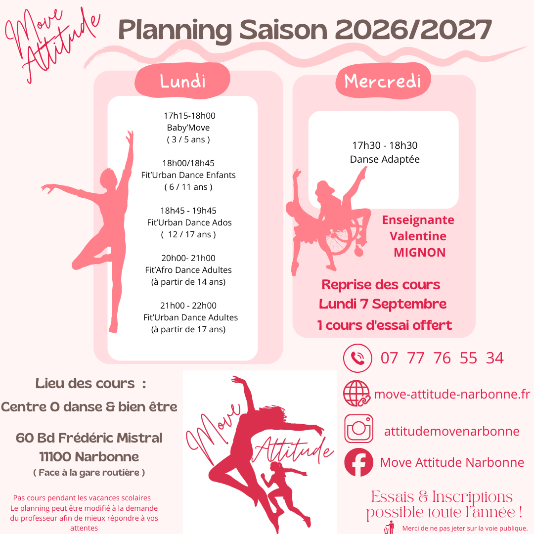 Planning 2026 / 2027 - Move Attitude Narbonne